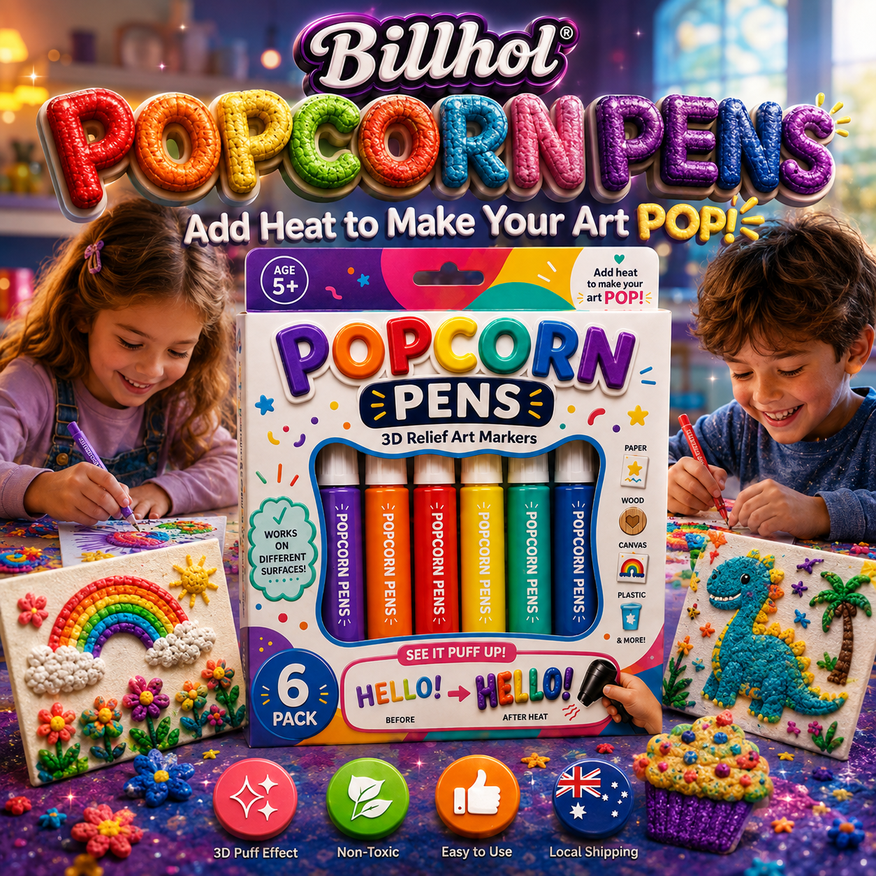 Save 50% by ordering today丨🔥𝐁i𝐥𝐥𝐡𝐨𝐥® 3D Relief Art Pen – Turn Flat Drawings Into Touchable 3D Art